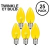 Novelty Lights Twinkle C7 Incandescent Traditional Vintage Christmas Replacement Bulbs 25 Pack - 2 of 4