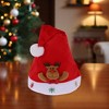 Unique Bargains Christmas Hat Polyester Non-Woven Fabric Red 11.81"x15.35" 1 Pc - 2 of 4