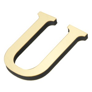 Unique Bargains Self-Adhesive Letter Acrylic Alphabet Mirror Wall Stickers - 1 of 4
