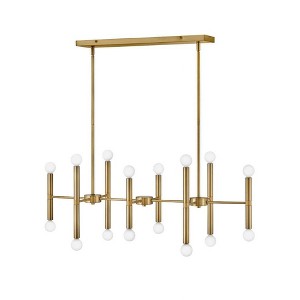 Lark Millie 16 - Light Chandelier in  Lacquered Brass - 1 of 4
