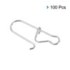 Unique Bargains Stainless Steel Quick Lock Design Fishing Snaps 100 Pcs - 3 of 4