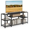 VASAGLE TV Stand Industrial Entertainment Center, Modern TV Console with Open Storage Shelves - 3 of 4