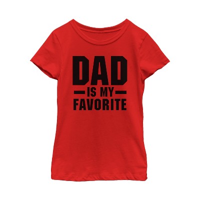 Girl's Lost Gods Father's Day Dad Is My Favorite T-shirt : Target
