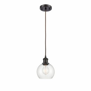 Athens - 1 Light Mini Pendant In Industrial Style-9.88 Inches Tall and 6 Inches Wide - 1 of 1