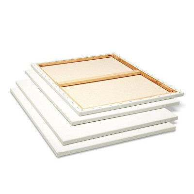 KINGART Stretched Canvas 18" x 24", 4-Pack