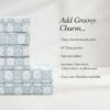 Lush Décor Queen 6pc Daisy Checkered Sheet Set Aqua - 2 of 4