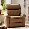 Manual Recliner Chair, Faux PU Leather Reclining Armchair, Spacious Lazy Chair for Adults, Living Room and Bedroom Recliner - 2 of 4