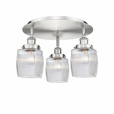 Colton - 3 Light Flush Mount In Industrial Style-9.5 Inches Tall and 17.25 Inches Wide