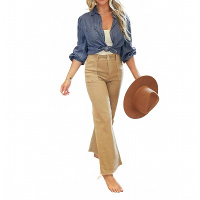 Women's Cotton Stretch Pants - MIOU MUSE L