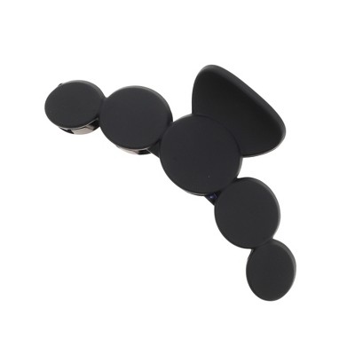 Unique Bargains Frosted Half Circle Hair Clips Black Pc Target