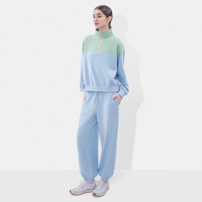 Женские куртки Wild Fable Women's Lounge Quarter Zip Jacket - Wild Fable™ Blue L — фото 3