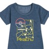 - Pokémon - Neon Pikachu Graphic Short Sleeve Fleece Dress - 2 of 4