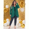 Agnes Orinda Women's Plus Size Sequin Sparkly Long Sleeve Open Front Shimmer Glitter Cardigans - 3 of 4