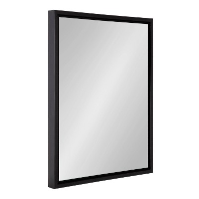 30 in. W x 30 in. H Round Black Frame Wall Mirror, Set of 2