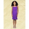 24sevenkid Girls Shimmery Spaghetti Strap Knee Length Dress - 4 of 4