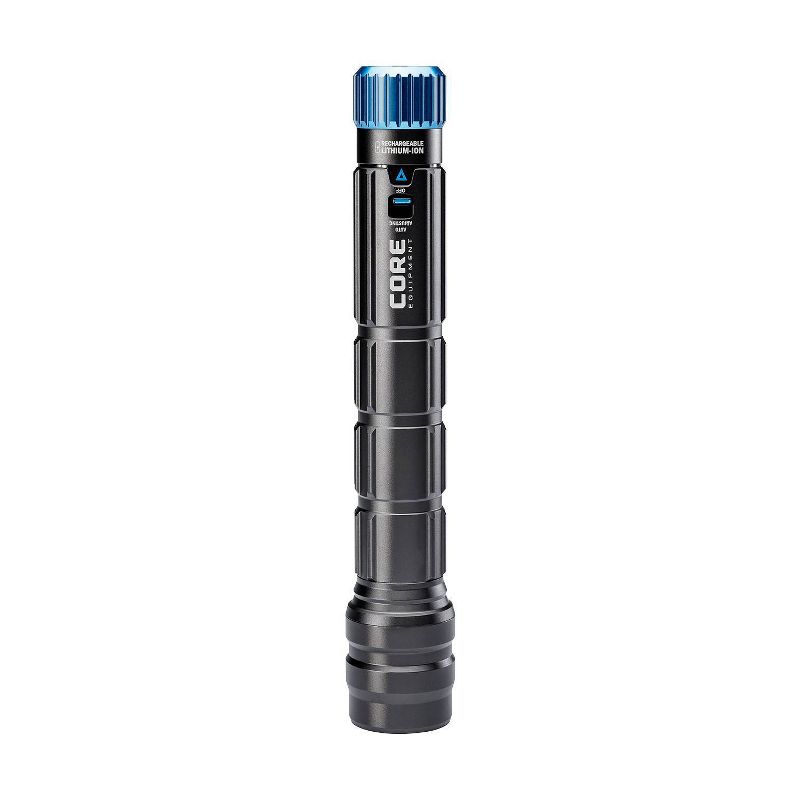 Core Equipment 1500 Lumens Rechargeable Auto-Dimming Flashlight with USB Output, 2 of 13