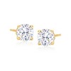 Ross-Simons 6.00 ct. t.w. CZ Jewelry Set: 3 Pairs Of Stud Earrings in 14kt Yellow Gold - 3 of 4