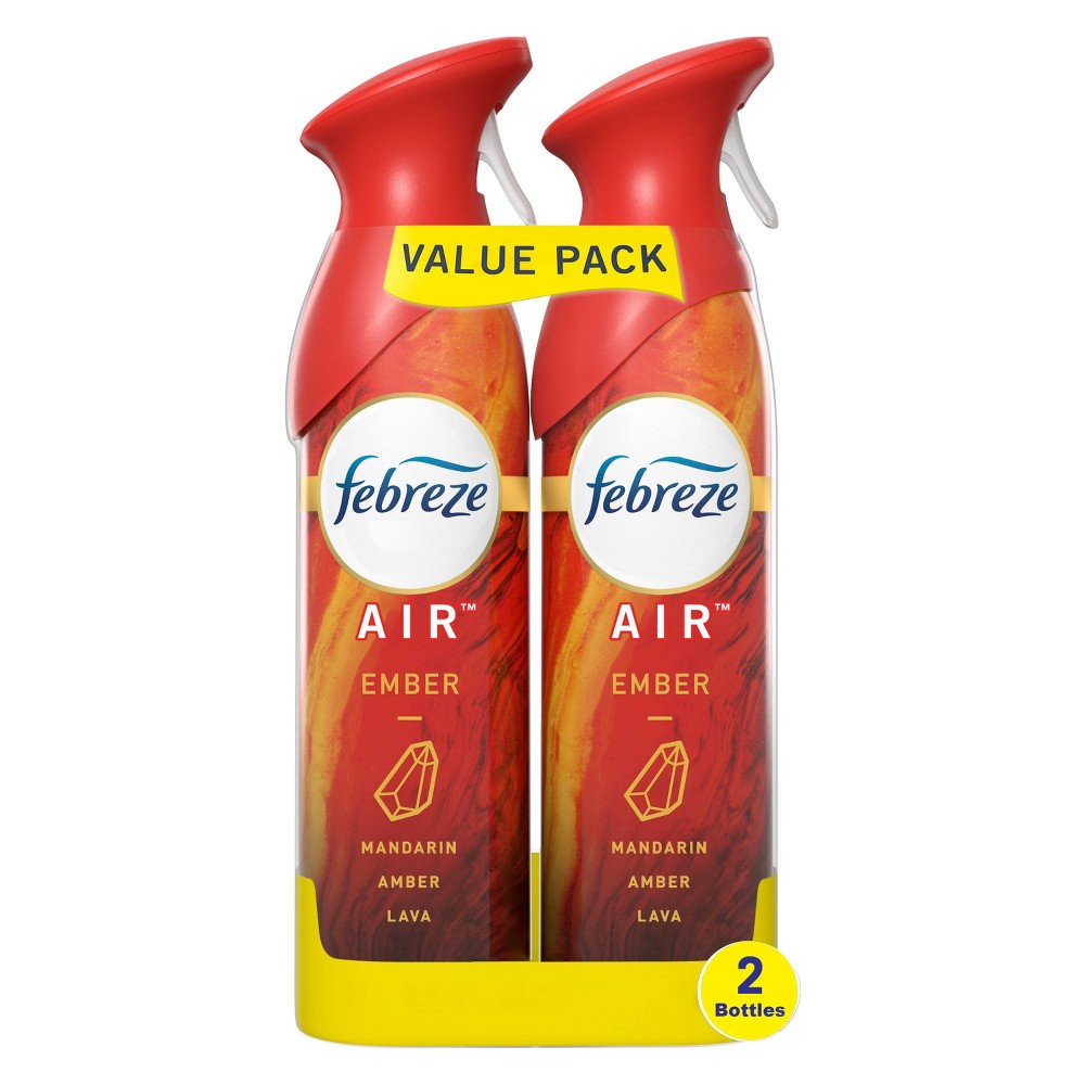 Febreze Air Effects Odor-Eliminating Air Freshener - Ember - 17.8oz/5 /Pack Of 2 