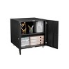GlasFlength File Cabinets Printer Stand File Cabinet Rolling Cabinet Mobile File Cabinet for Home Office, Black, 23.62"*23.62"*23.62" - 3 of 4