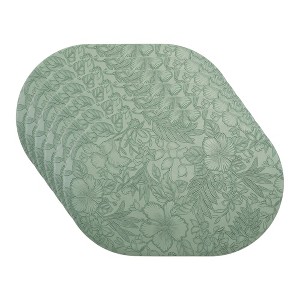 REGALWOVEN Placemats Set of 6 Leather Placemats for Kitchen Dining Table Decor Waterproof Heat Resistant Table Placemats - 1 of 4