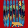 Junior's Design By Humans Fox Forest Night By Maryedenoa T-Shirt - 2 of 3