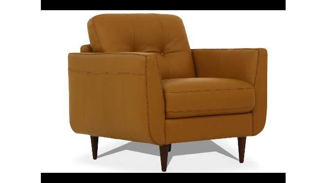 35&#34; Radwan Chair Camel Leather - Acme Furniture, 2 of 10, play video