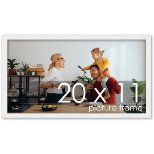 PosterPalooza | 20x11 Wood Frame with UV Acrylic, 6 Finishes: Black, White, Bronze, Silver, Wood, Mahogany - 1 of 4