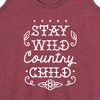 Women's - Instant Message - Stay Wild Country Child Graphic Racerback Tank - 2 of 4
