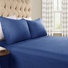 Paisley or Solid Flannel Cotton Deep Pocket Sheet Set by Blue Nile Mills - 2 of 4