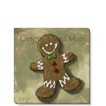 Sullivans Darren Gygi Gingerbread Man Canvas, Museum Quality Giclee Print, Gallery Wrapped, Handcrafted in USA