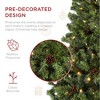 Best Choice Products Pre-Lit Pre-Decorated Holiday Christmas Pine Tree w/ Lights, Base - Green - 4 of 4