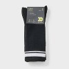 Men's Striped Tonal Varsity 3pk Crew Socks - All In Motion™ 6-12 - 2 of 3