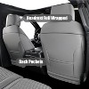 Fit 2015-2023 F150, 2017-2023 F250 F350 Coverado Crew Cab Custom Seat Covers Front and Back Full Set Waterproof Faux Leather - 2 of 4