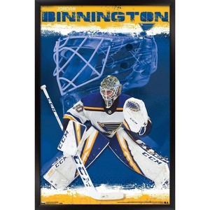 Trends International NHL St. Louis Blues - Jordan Binnington 19 Framed Wall Poster Prints - 1 of 4