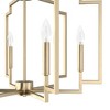 Zoanne 24" Chandelier Modern Ceiling Light Alturas Gold Finish - 3 of 4