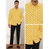 Lars Amadeus Men's Button Down Long Sleeve Casual Business Polka Dots Shirt - 4 of 4