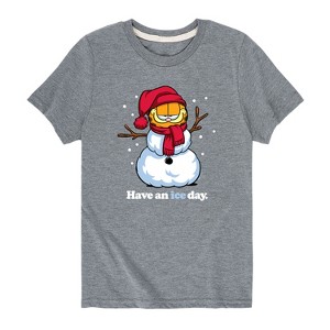 Boys' - Garfield - Have An Ice Day Short Sleeve Graphic T-Shirt - 1 of 4