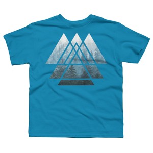 Boy's Design By Humans Misty Forest Sacred Geometry By Maryedenoa T-Shirt - 1 of 3