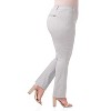 Rekucci Curvy Woman Ease into Comfort  Straight Pant with Tummy Control - 3 of 4