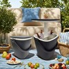 Maggift Ice Buckets, Design Fashion Insulated Ice Bucket with a Sealed Cover, Cooler Fast, for Outoor, Beach Use, Black, 14.69"*14.25"*14.69" - 3 of 4