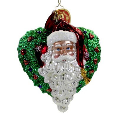 Christopher Radko 6.25" With Love From Santa Ornament Heart Christmas  -  Tree Ornaments