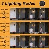 C Cattleya 2-Pack 12in. Oil Rubbed Bronze Motion Sensor & Dusk to Dawn Outdoor Wall Lantern with Water Ripple Glass - 3 of 4