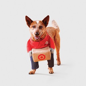 Target Team Member Jeans Dog and Cat Frontal Costume - Boots & Barkley™ Red - 1 of 3