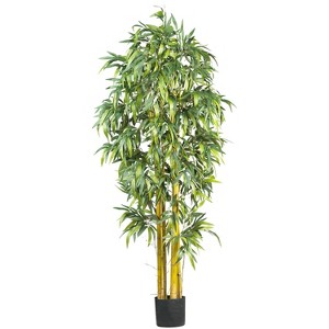 Large Artificial Silk Tree - 6ft Indoor Faux Tree, Realistic Home Decor, Office Plant, Floor Standing Tree - 1 of 1
