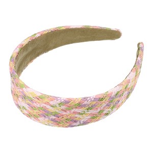 Unique Bargains Women's Elegant Straw Headband 5.91"x1.57" 1 Pc - 1 of 4