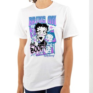 Kanji Style Cartoon Bring on the Boop Womens Graphic T Shirt Tees Brisco Brands - 1 of 2