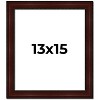 PosterPalooza | Distressed Brown Picture Frame - UV Acrylic, Foam Board Backing, Hanging Hardware - 2 of 4