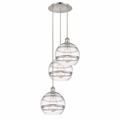 Rochester - 3 Light Cord Hung Multi Pendant In Industrial Style-35.63 Inches Tall and 16.5 Inches Wide