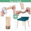 Unique Bargains Silicone Cups Round Felt Furniture Pads for Hardwood Floors 24 Pcs - 4 of 4