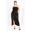 Women's Plus Size Leyla Maxi Dress - black | CITY CHIC - 2 of 4